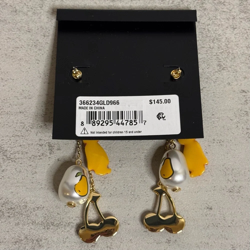 Coach Mixed Charm Statement Earrings - Picture 7 of 9